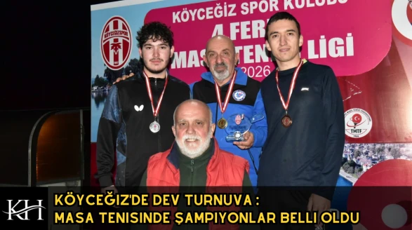 Köyceğiz'de Dev Turnuva : Masa Tenisinde Şampiyonlar Belli Oldu