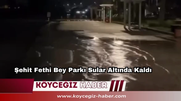 Fethiye’de Deniz Taştı: Şehit Fethi Bey Parkı Sular Altında Kaldı
