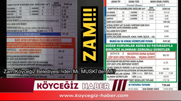 Köyceğiz'de Su Faturaları Şok Etti: Bir Ayda 3 Katına Çıktı
