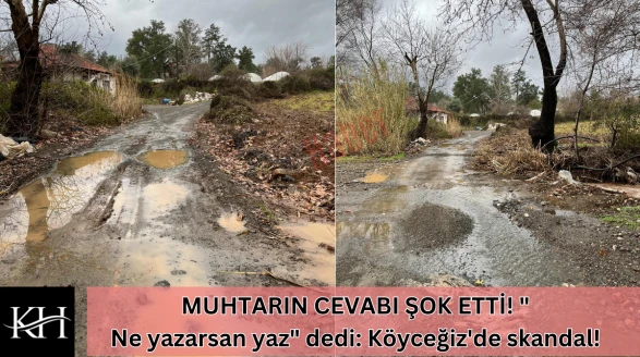MUHTARIN CEVABI ŞOK ETTİ! "Ne yazarsan yaz" dedi: Köyceğiz'de skandal!