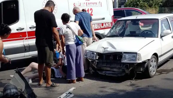 Fethiye'de Feci Kaza: Otomobil ve Motosiklet Çarpıştı