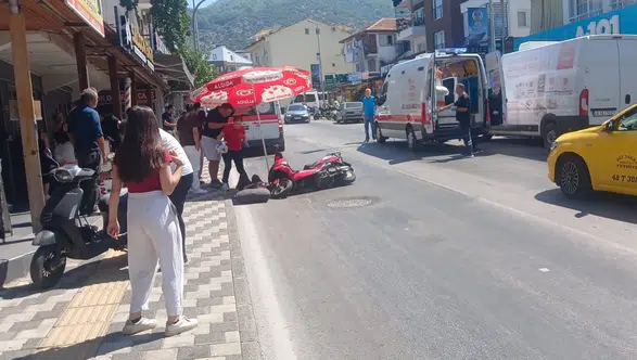 Fethiye Ölüdeniz'de Motosiklet Kazası: 2 Yaralı!