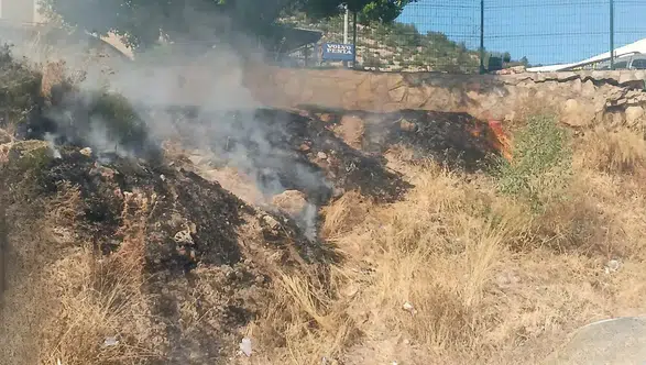 Muğla Bodrum Konacık Sanayi Sitesinde Yangın Paniği!