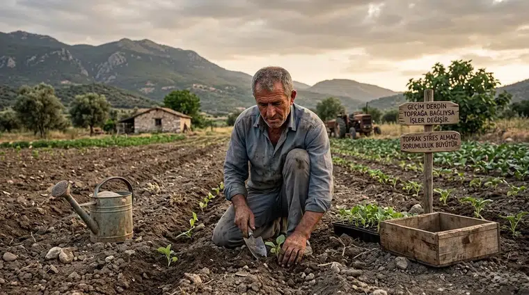 Toprak insanın stresini alıyormuş… Ha ha!