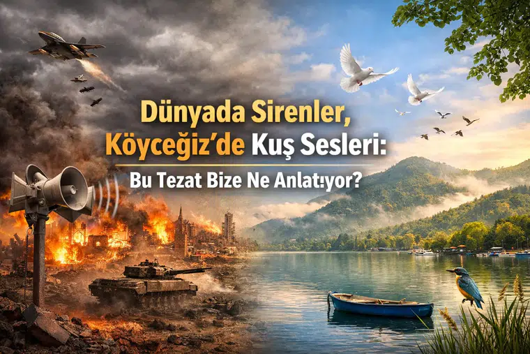 DÜNYADA SİRENLER, KÖYCEĞİZ'DE KUŞ SESLERİ,  BU TEZAT BİZE NE ANLATIYOR ?