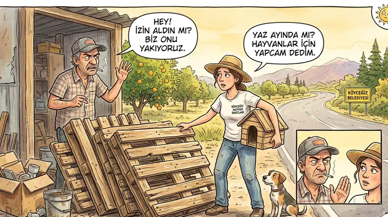 Köyceğiz de Meşhur Palet Tahtaları