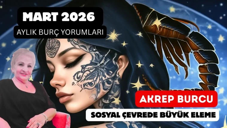 Mart 2026 Aylık Akrep Burcu Yorumu: Sosyal Çevrede Büyük Eleme