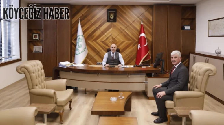 Köyceğiz Belediye Başkanı Ali Erdoğan’dan DSİ 21. Aydın Bölge Müdürü Birol Çınar’a Ziyaret