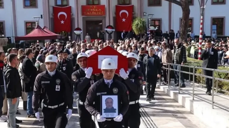 Polis Memuru Deniz Çakıcı Muğla’da Son Yolculuğuna Uğurlandı