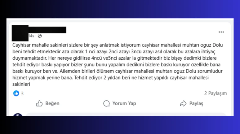 Köyceğiz’de muhtarlık karıştı! Azadan şok suçlama: "Başıma bir şey gelirse o sorumludur"