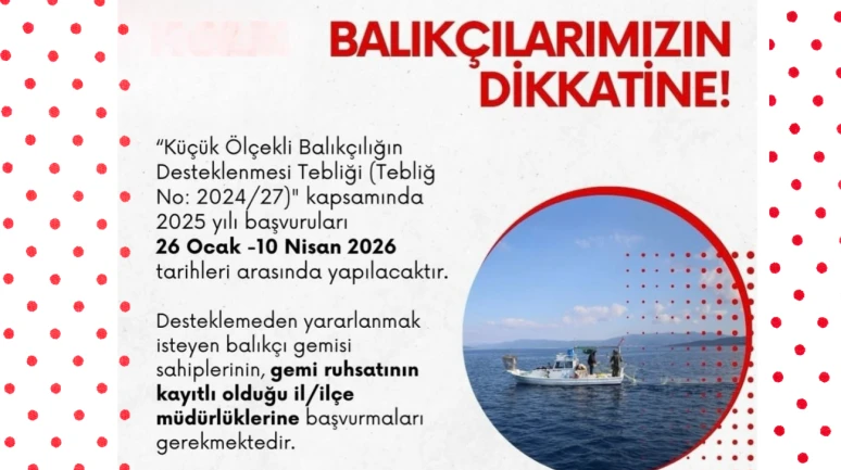 Köyceğizli balıkçılara 2026 müjdesi: Başvurular başladı!