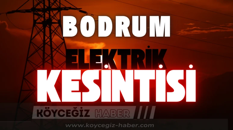 Bodrum'da Yarın Elektrikler Kesilecek: O Mahalleler Dikkat!
