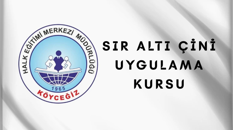 Köyceğiz Halk Eğitim Merkezi’nde Sır Altı Çini Kursu Başlıyor