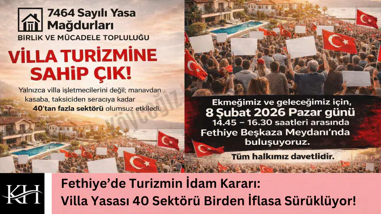 Fethiye’de Turizmin İdam Kararı: Villa Yasası 40 Sektörü Birden İflasa Sürüklüyor!