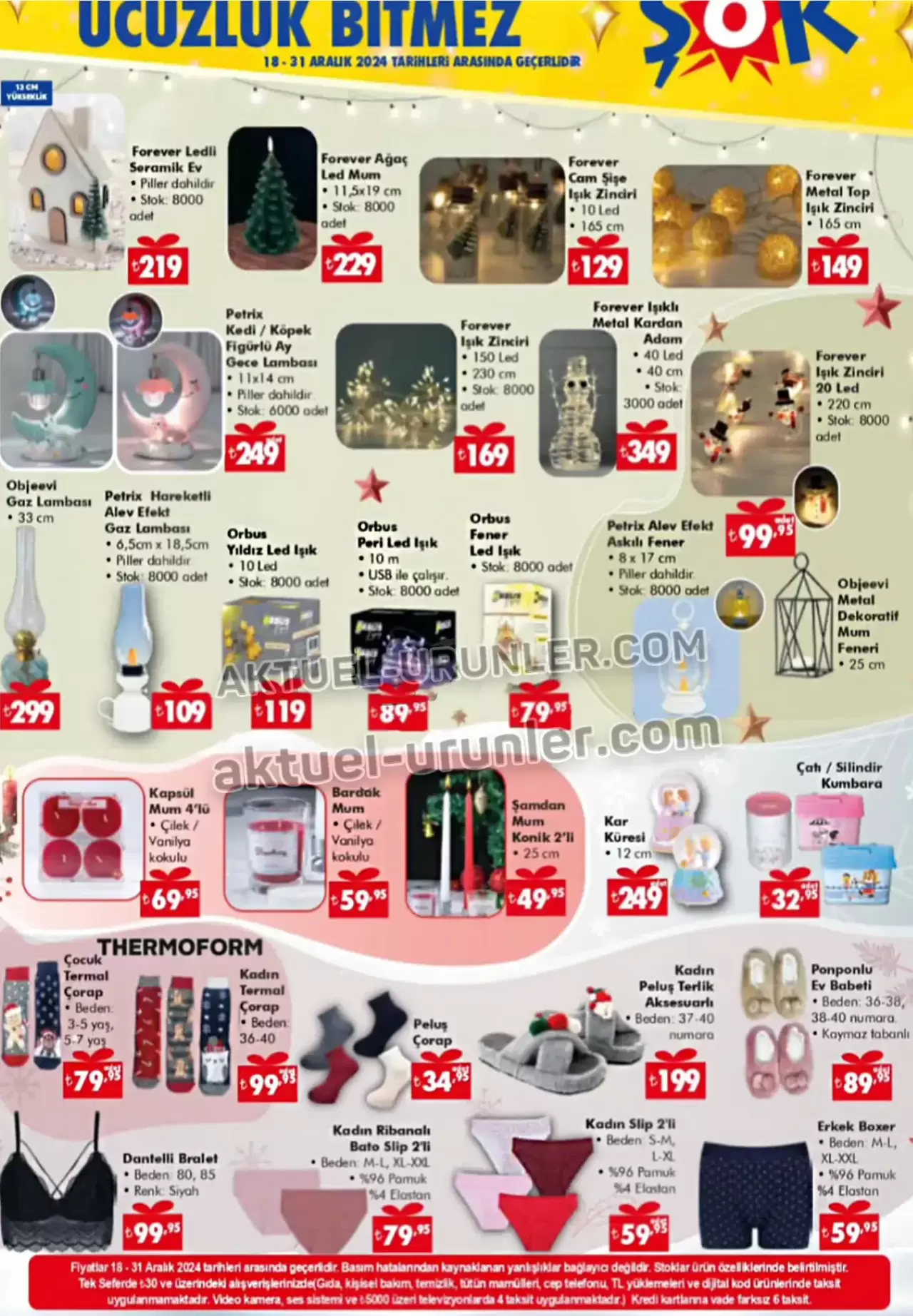 ŞOK 18 - 31 Aralık 2024 Güncel aktüel ürünler kataloğu: Yılbaşı indirimleri başladı! 6