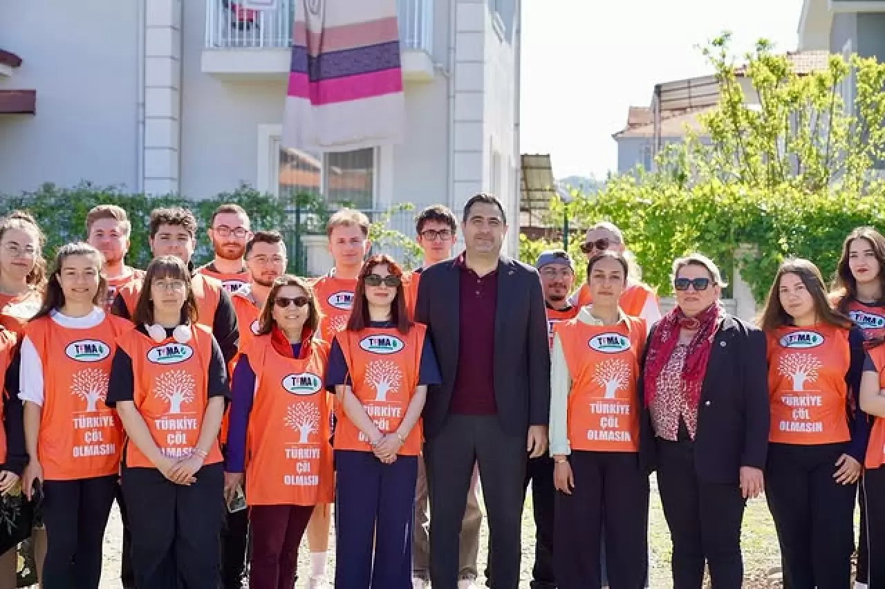 Ortaca Meslek Yüksekokulu Fidan Dikti, Evren Tezcan'da Eşlik Etti 1