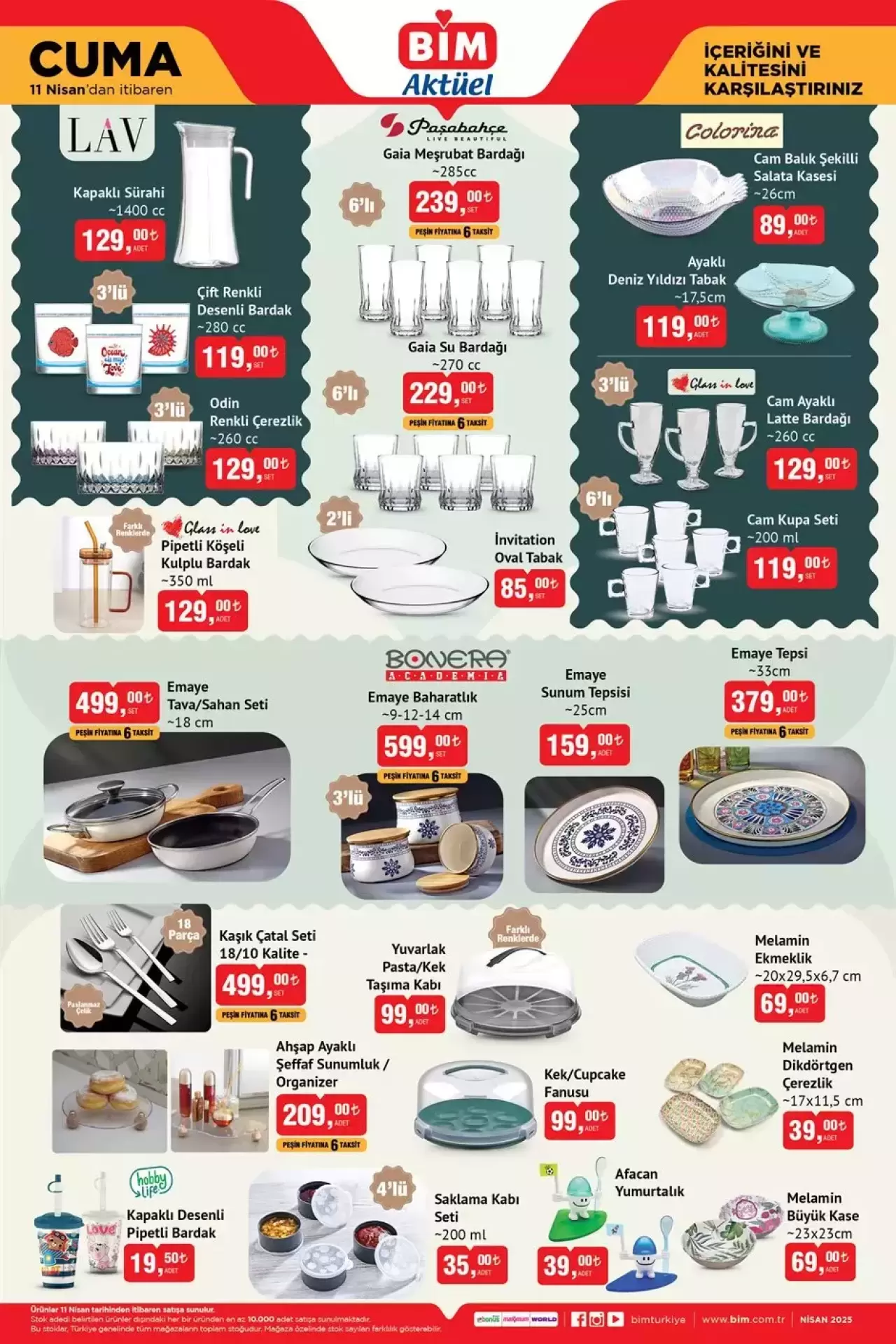 BİM’de haftalık indirim fırtınası! Birçok ürün indirimde || 8, 9, 11 Nisan Bim İndirimleri! 8