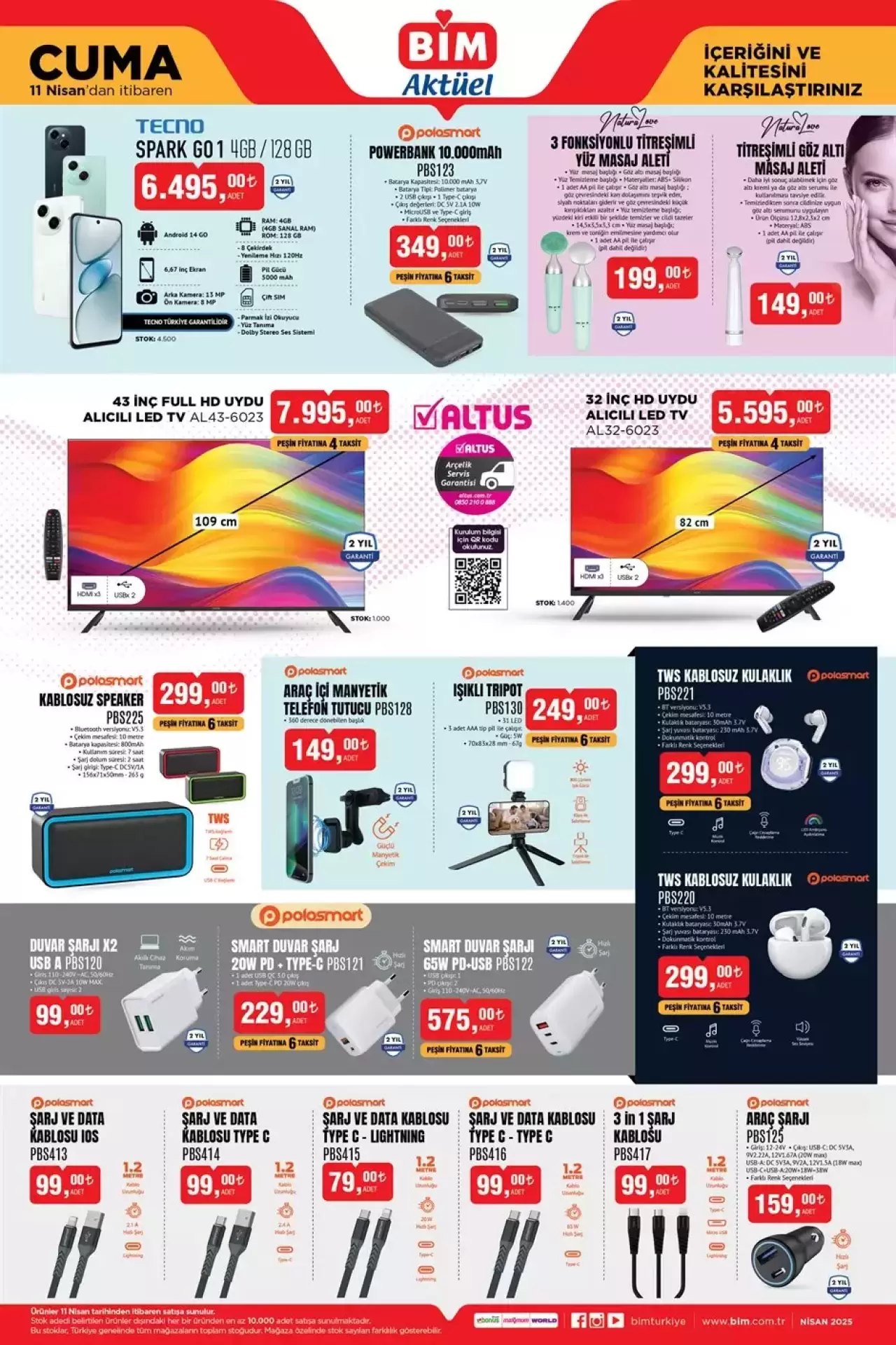 BİM’de haftalık indirim fırtınası! Birçok ürün indirimde || 8, 9, 11 Nisan Bim İndirimleri! 6