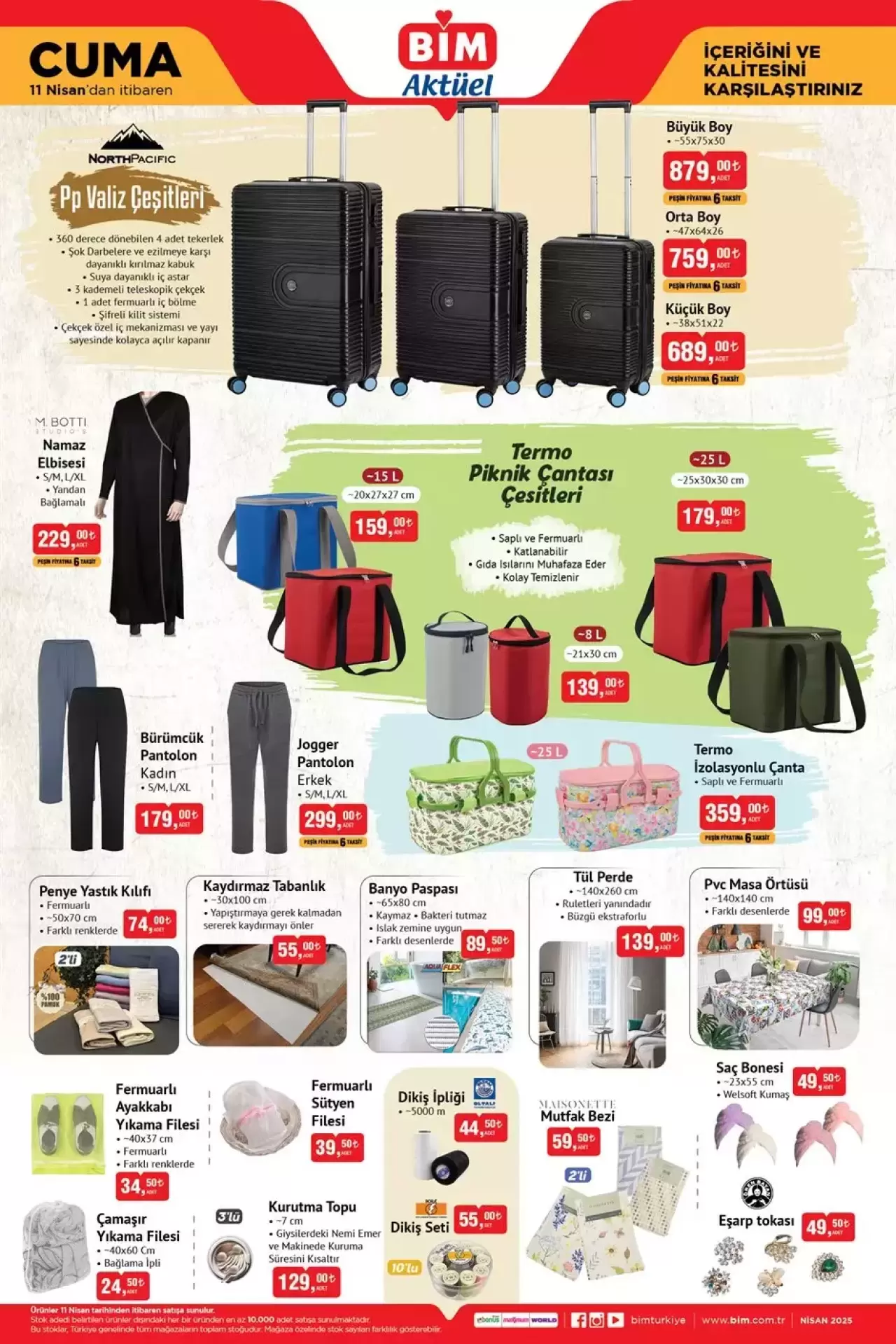 BİM’de haftalık indirim fırtınası! Birçok ürün indirimde || 8, 9, 11 Nisan Bim İndirimleri! 4
