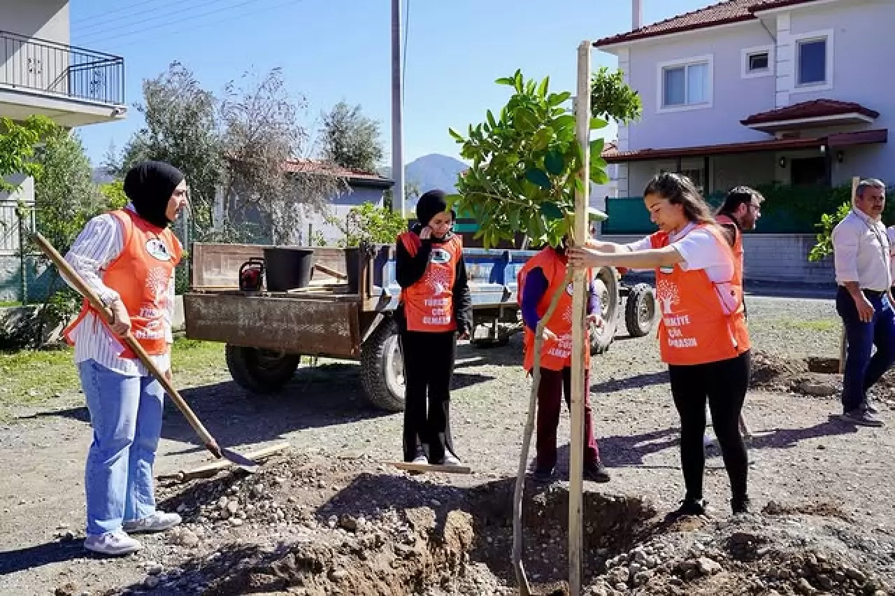 Ortaca Meslek Yüksekokulu Fidan Dikti, Evren Tezcan'da Eşlik Etti 5