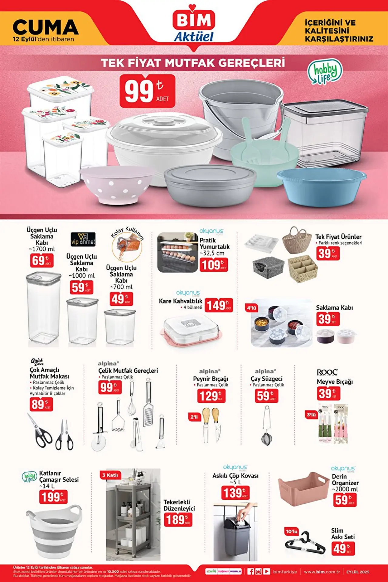 15 Eylül 2025 BİM Aktüel Ürünler Kataloğu: Bu Hafta Hangi İndirimler Var? 1