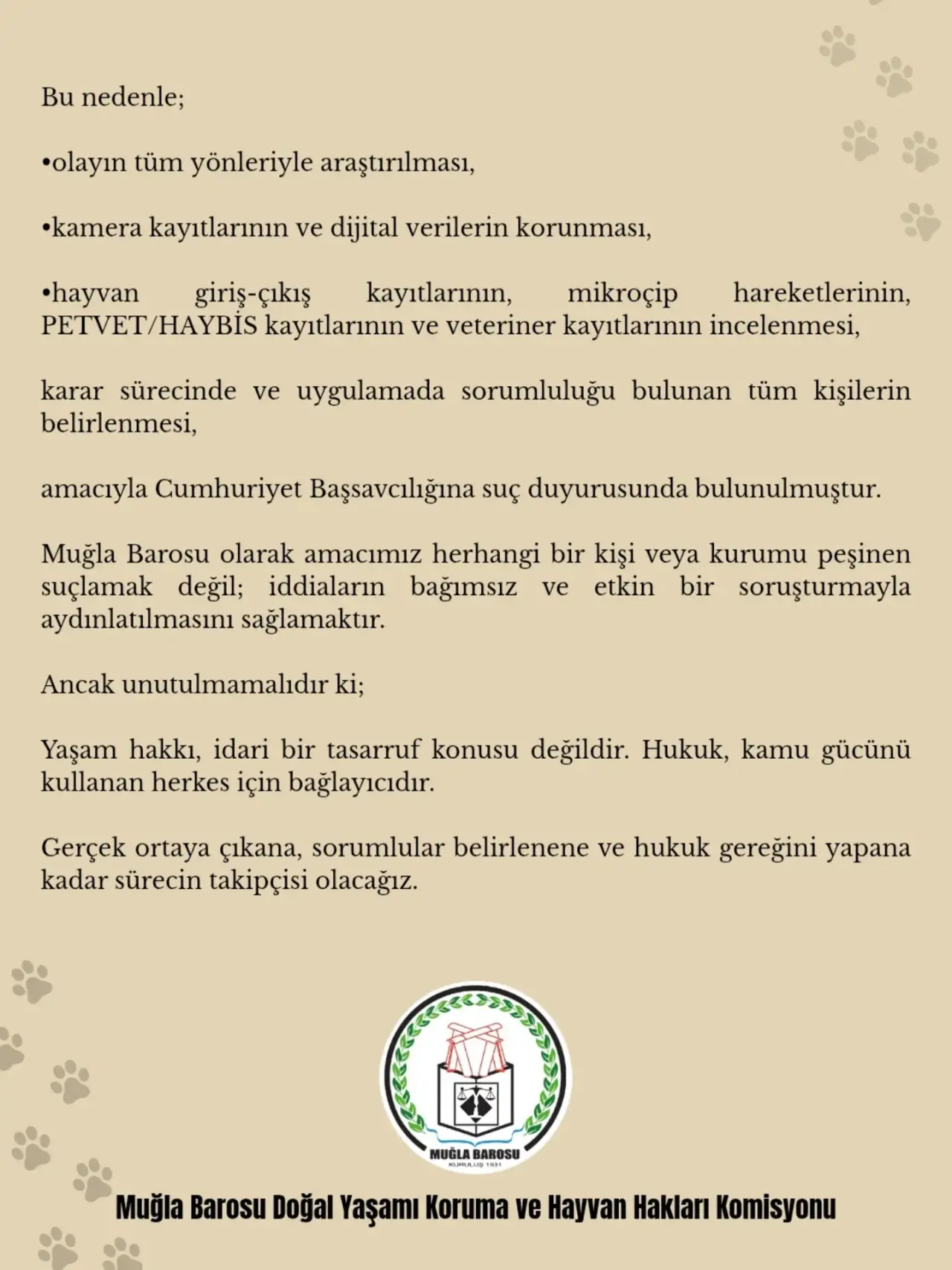 Muğla Barosu'ndan Köyceğiz'deki İddialara Suç Duyurusu! 2
