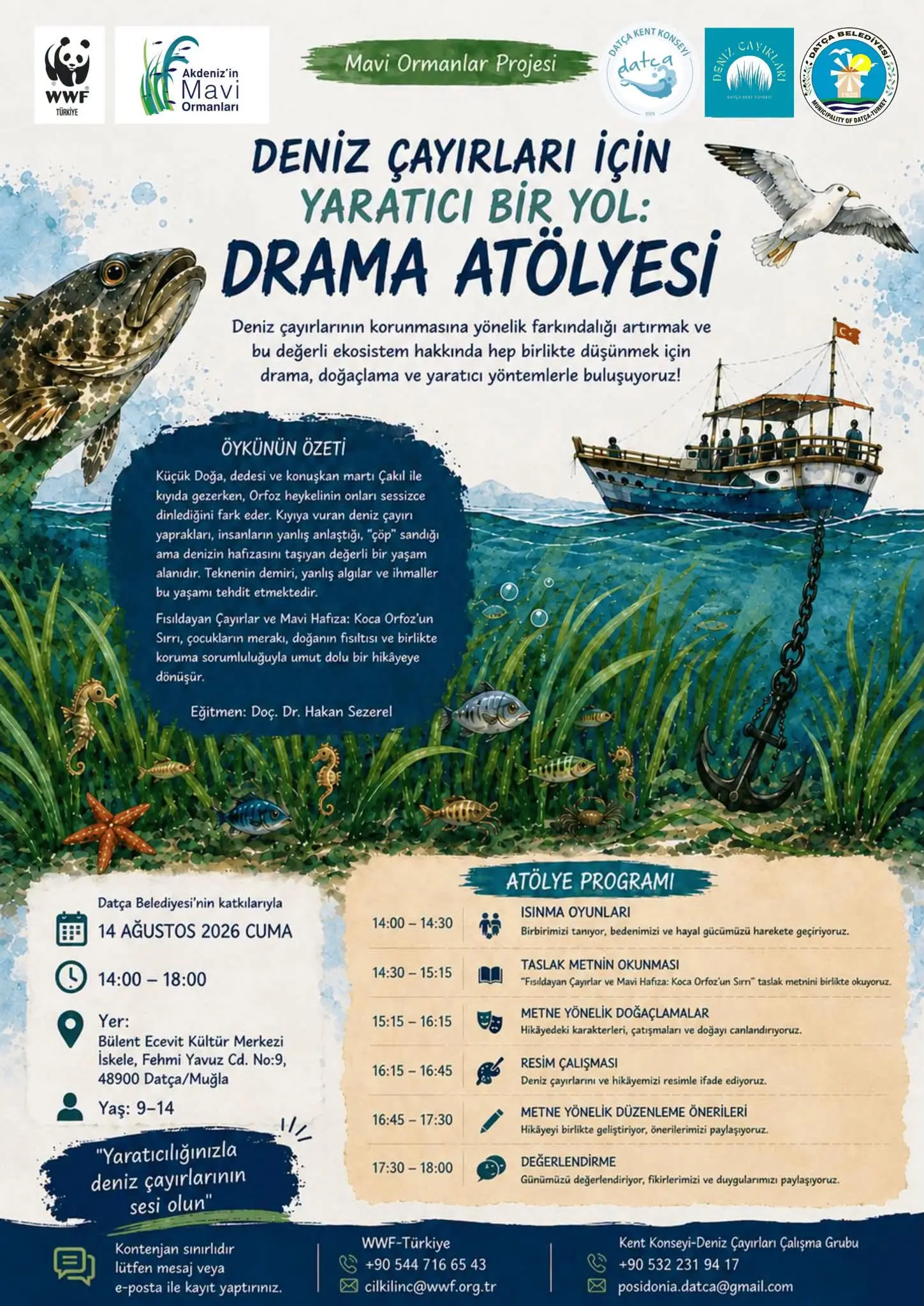 Datça'da Çocuklara Özel Deniz Çayırları Atölyesi