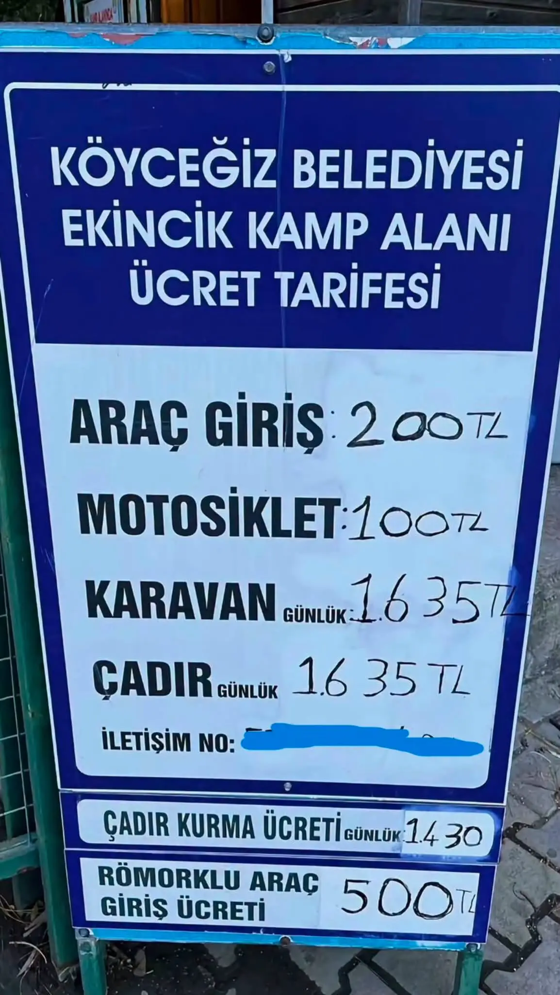 Köyceğiz Belediyesi Ekincik Kamp Alanı'nın güncel giriş, çadır ve karavan konaklama fiyat tarifesi belli oldu. İşte ücretler.