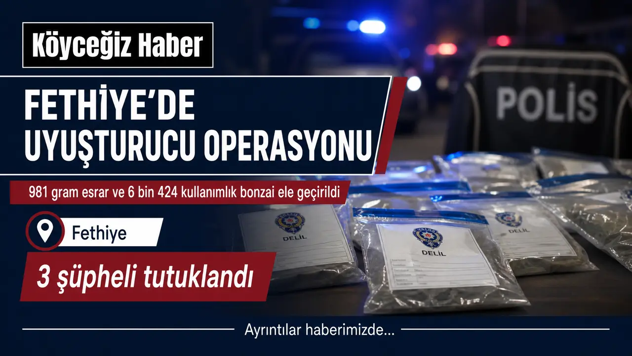 Fethiye'de düzenlenen uyuşturucu operasyonunda uyuşturucu ve silahlar ele geçirildi. Gözaltına alınan 4 şüpheliden 3'ü tutuklandı.