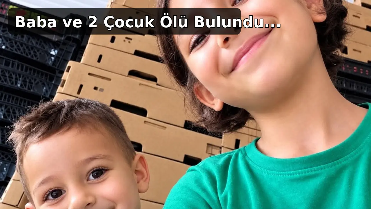 Fethiye Yeni Mahalle Adnan Menderes Bulvarı'ndaki iş yerinde 37 yaşındaki baba Ergün Güngör ile 2 çocuğu ölü bulundu.