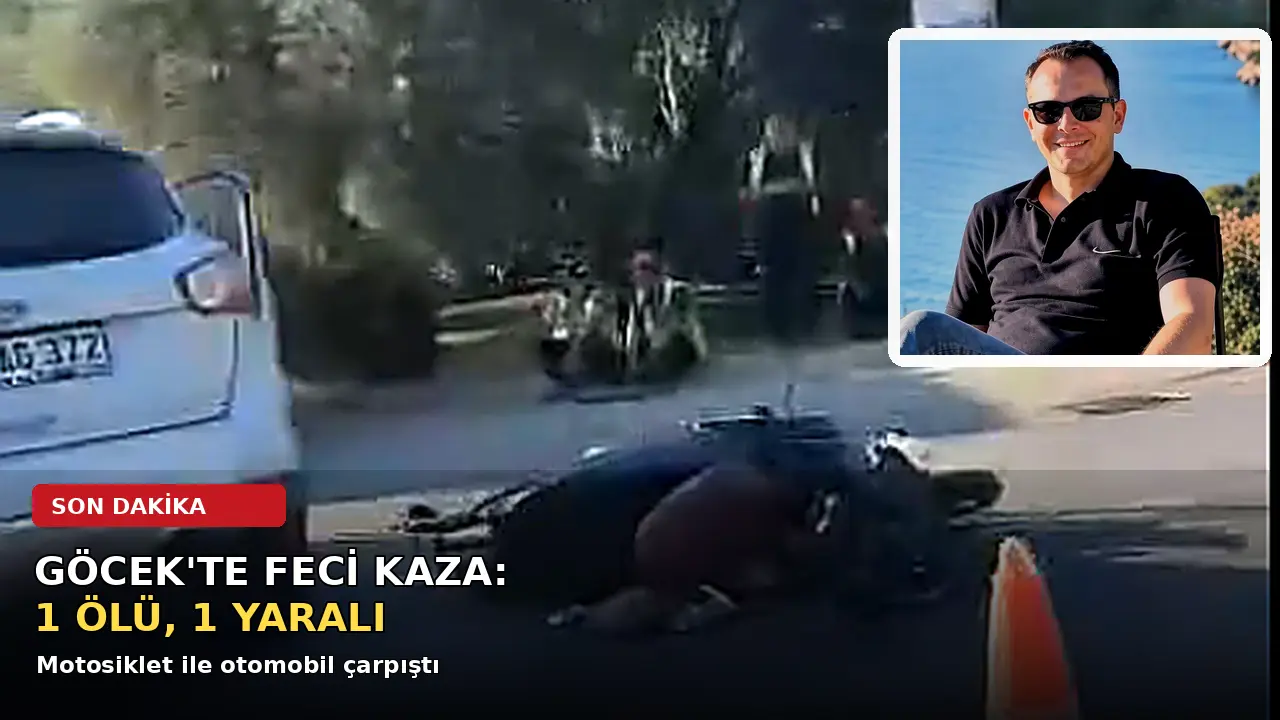 Fethiye Göcek Tüneli yakınlarında motosiklet ile otomobilin çarpışması sonucu Mustafa Engin Özdal hayatını kaybetti, eşi yaralandı.