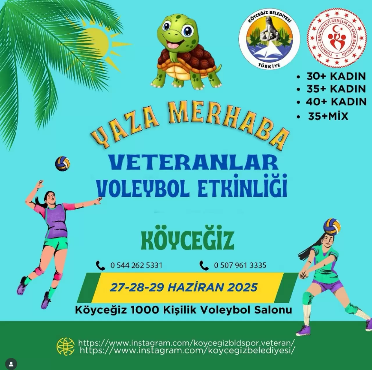 Köyceğiz'de Voleybol Coşkusu: Yaza Merhaba Veteranlar Etkinliği 27-28-29 Haziran'da Başlıyor