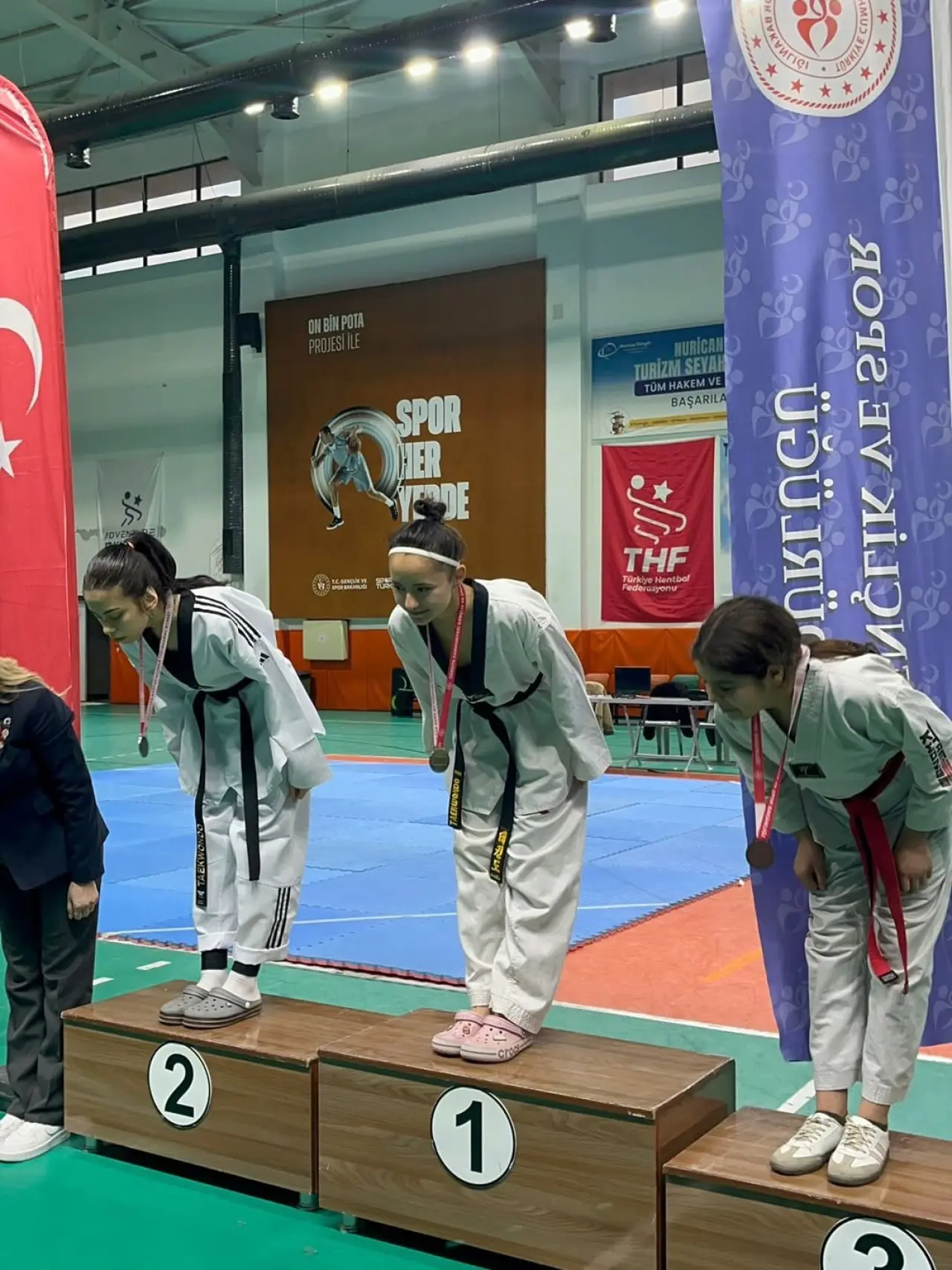 Köyceğiz Naip Hüseyin Anadolu Lisesi Ceylin Bayzit Tekvando madalya töreni