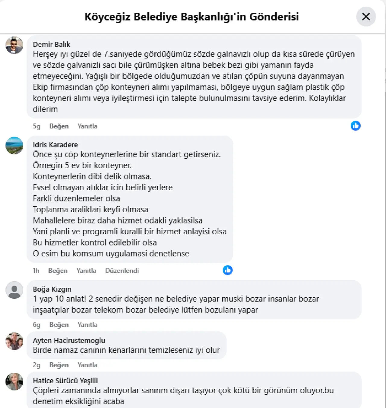 Köyceğiz Belediyesi 'Temizlik' Dedi, Vatandaş 'Çöp' Diyerek Patladı!