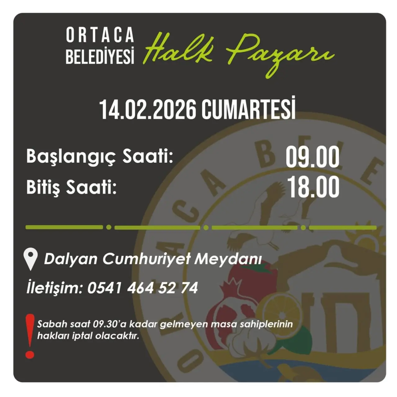 Dalyan’da Sevgililer Günü bereketi: Şubat ayı halk pazarı kuruluyor