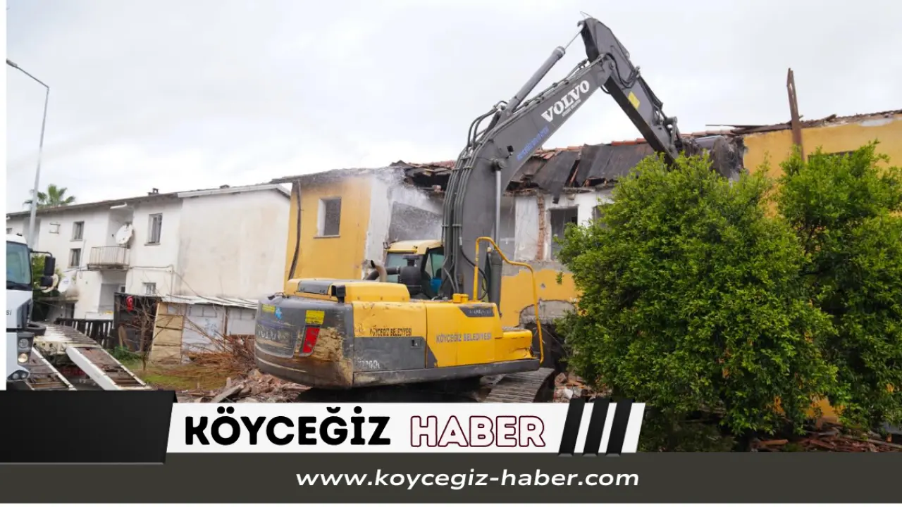 Köyceğiz’de risk yerini eğitime bırakıyor: Yeni kreş için yıkım başladı
