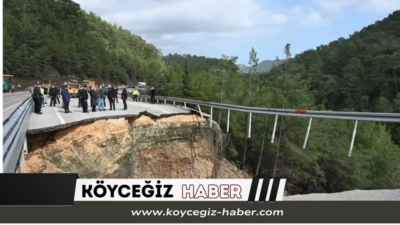 Antalya Fethiye yolu D-400 karayolunda şiddetli yağışlar sonrası meydana gelen göçük nedeniyle yolda 10 metrelik çukur oluştu. Ulaşım tek şeritten kontrollü sağlanıyor.