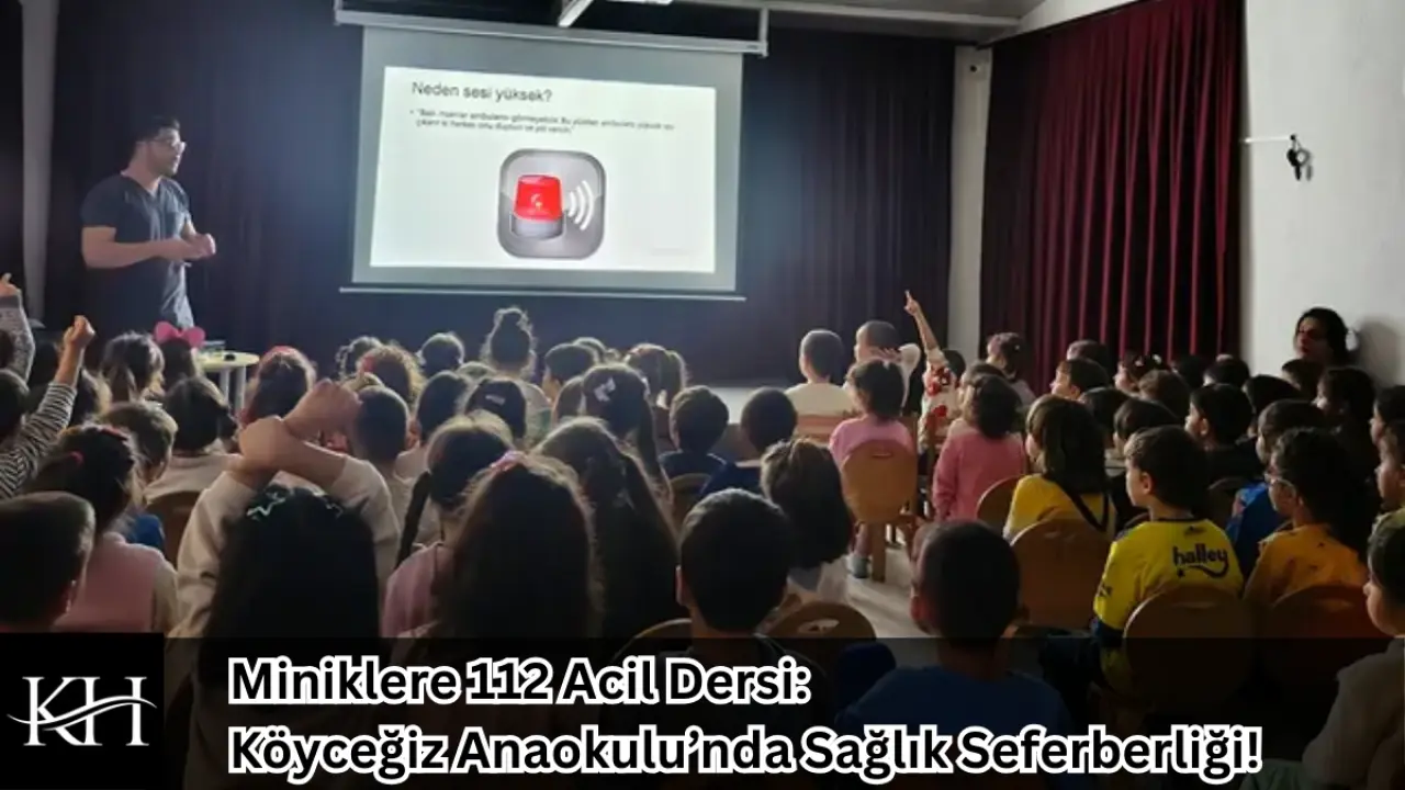 Köyceğiz Anaokulu öğrencilerine, "Sağlıklı Çocuk Sağlıklı Gelecek" programı kapsamında Dr. Fahrettin Tufan tarafından 112 Acil Sağlık Hizmetleri eğitimi verildi.