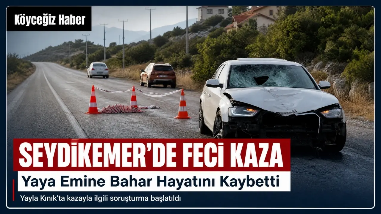 Seydikemer Yayla Kınık Mahallesi'nde otomobilin çarptığı Emine Bahar hayatını kaybetti. Kazayla ilgili jandarma inceleme başlattı.