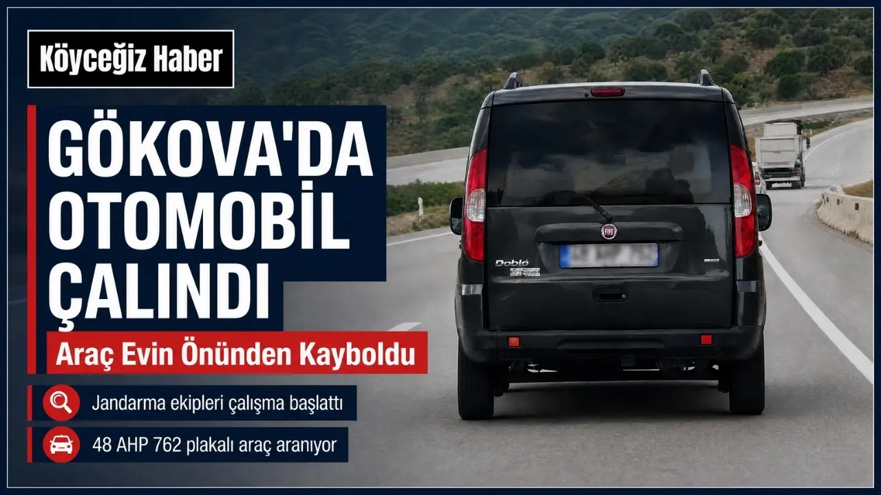 Muğla Ula'nın Gökova Mahallesi'nde İbrahim Sazaklıoğlu'na ait 48 AHP 762 plakalı otomobil evinin önünden çalındı. Jandarma çalışma başlattı.